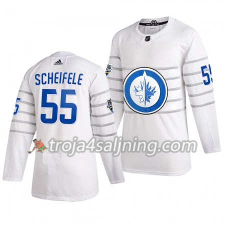 Winnipeg Jets tröja Mark Scheifele 55 Vit Adidas 2020 All-Star Authentic - NHL Tröjor Herr